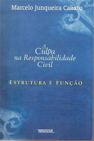 A CULPA DA RESPONSABILIDADE CIVIL: ESTRUTURA E FUNÇÃO