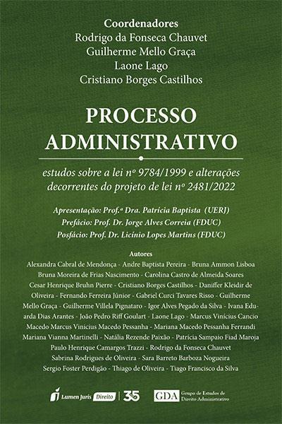 PROCESSO ADMINISTRATIVO: ESTUDOS SOBRE A...2481/2022