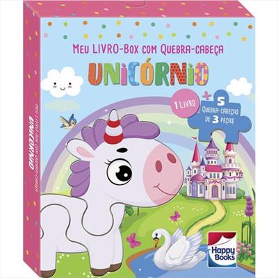 MEU LIVRO-BOX COM QUEBRA-CABEÇA: UNICORNIO