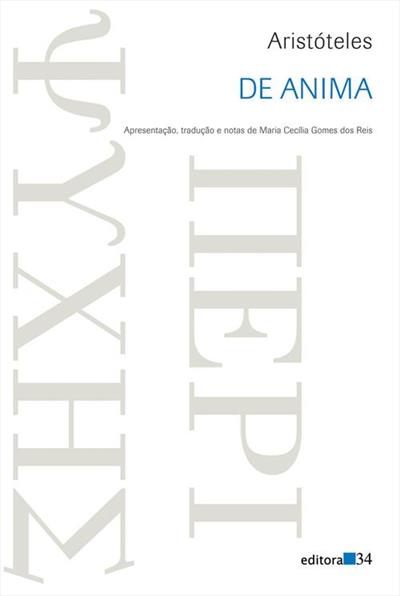 DE ANIMA: LIVROS I, II E III