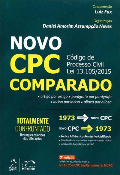 NOVO CPC COMPARADO: CODIGO DE PROCESSO...13.105/2015