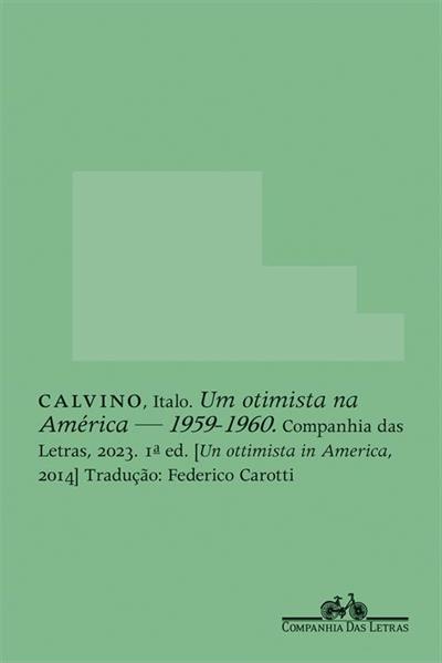 UM OTIMISTA NA AMERICA: 1959-1960